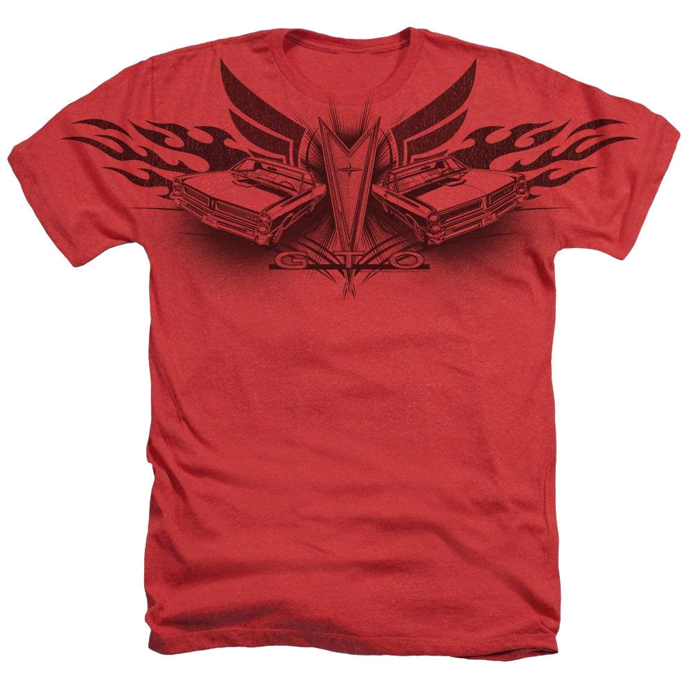 Pontiac - 1965 Gto Adult Regular Fit Heather T-Shirt Men's All-Over Heather T-Shirt Pontiac   