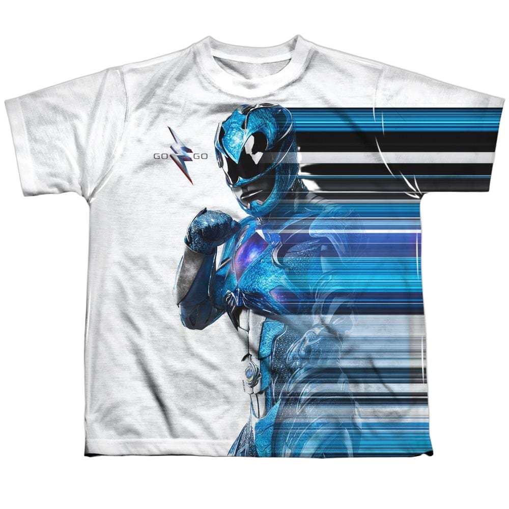 Power Rangers Blue Streak Youth All Over Print 100% Poly T-Shirt Youth All-Over Print T-Shirt (Ages 8-12) Power Rangers   