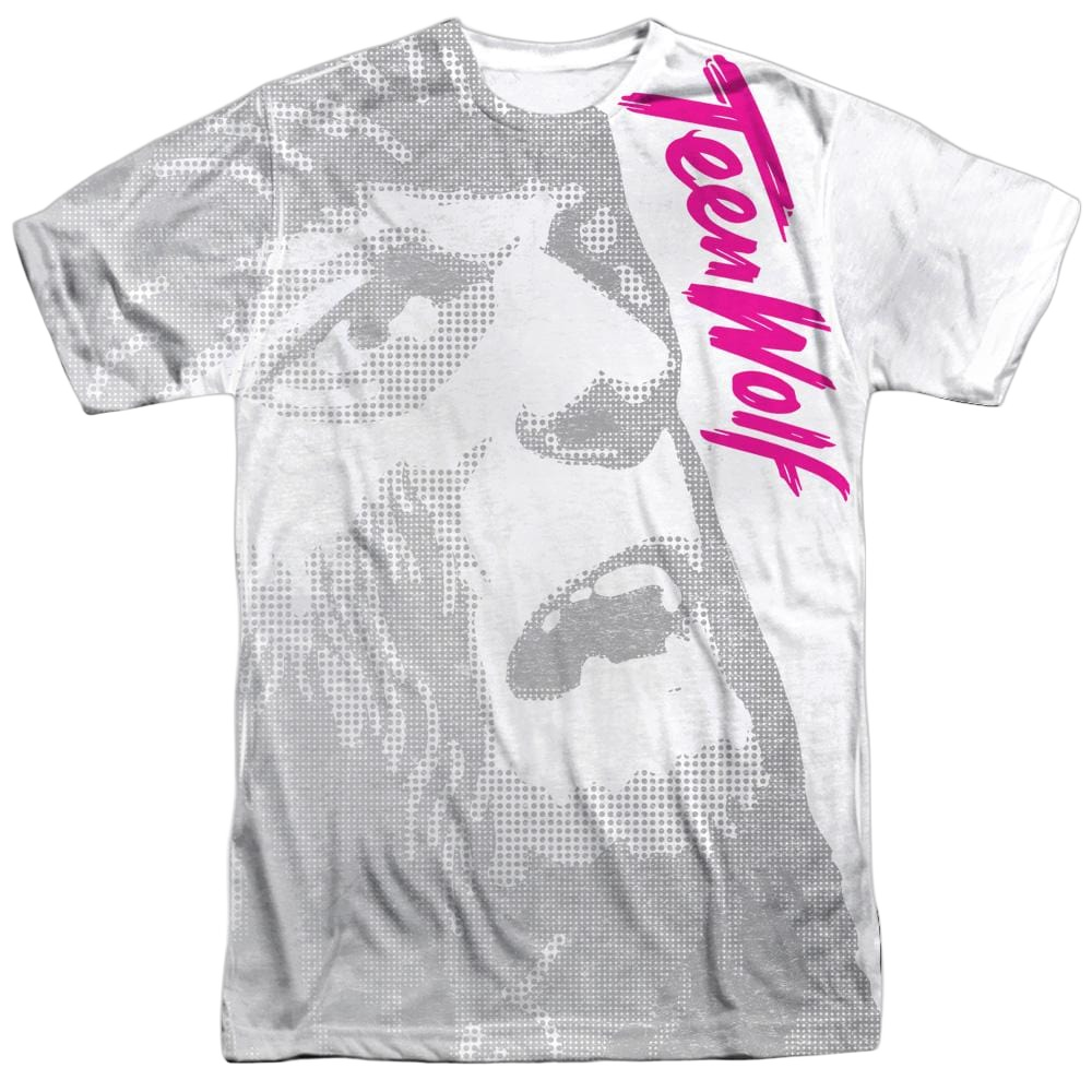 Teen Wolf Silver Halftone Adult All Over Print 100% Poly T-Shirt Men's All-Over Print T-Shirt Teen Wolf   