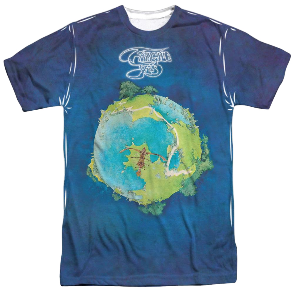 Yes Fragile Adult All Over Print 100% Poly T-Shirt Men's All-Over Print T-Shirt Yes   