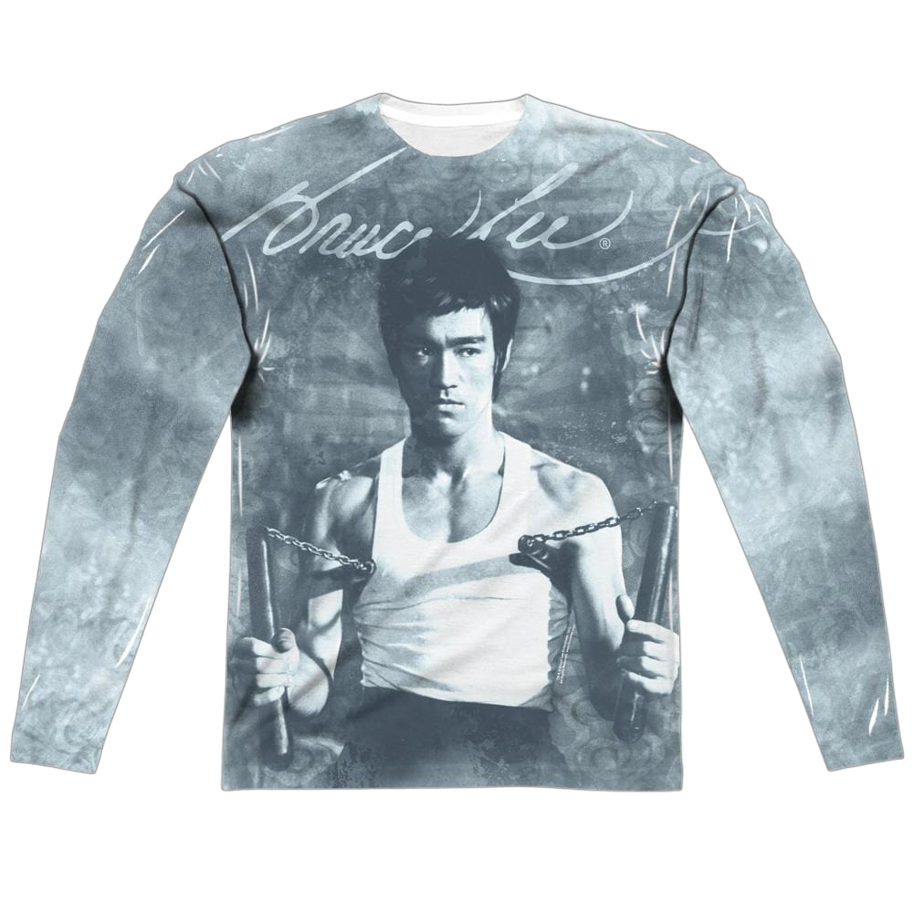 Bruce Lee Nunchucks - Men's All-Over Print Long Sleeve Men's All-Over Print Long Sleeve Bruce Lee   