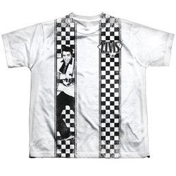 Elvis Presley Checkered Bowling Shirt - Youth All-Over Print T-Shirt Youth All-Over Print T-Shirt (Ages 8-12) Elvis Presley   