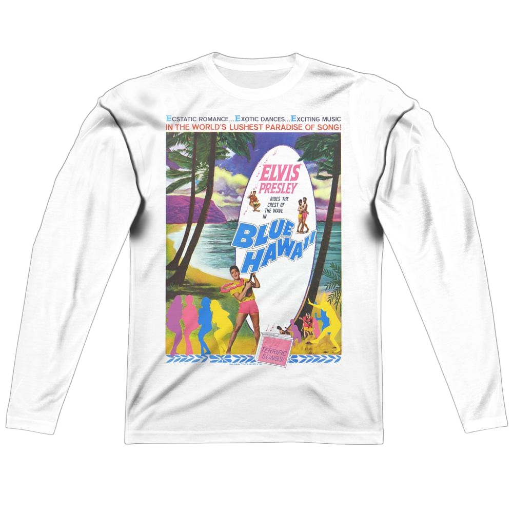 Elvis Presley Blue Hawaii - Men's All-Over Print Long Sleeve Men's All-Over Print Long Sleeve Elvis Presley   