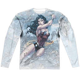 Wonder Woman Wonder Warrior - Men's All-Over Print Long Sleeve Men's All-Over Print Long Sleeve Wonder Woman   