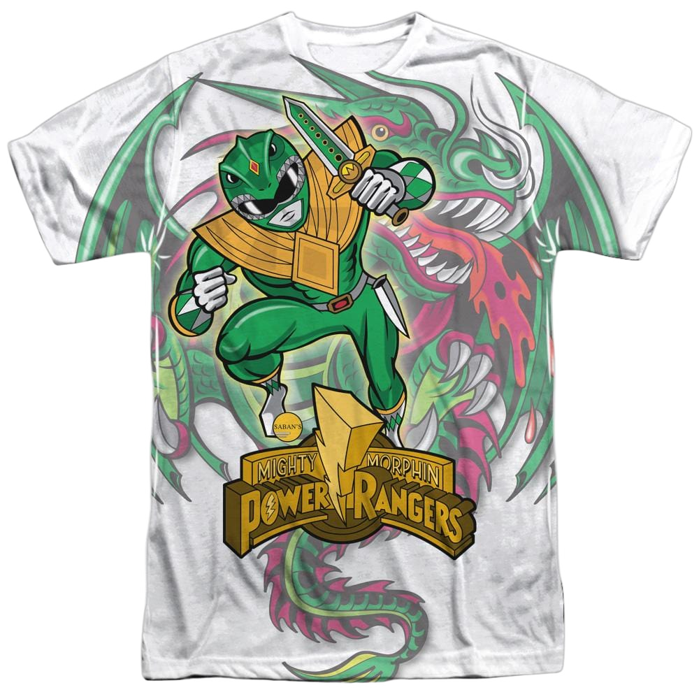 Mighty Morphin Power Rangers Dragon Power - Men's All-Over Print T-Shirt Men's All-Over Print T-Shirt Power Rangers   