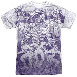 Power Rangers Baddies Sub - Men's All-Over Print T-Shirt Men's All-Over Print T-Shirt Power Rangers   
