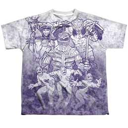 Power Rangers Baddies Sub - Youth All-Over Print T-Shirt Youth All-Over Print T-Shirt (Ages 8-12) Power Rangers   
