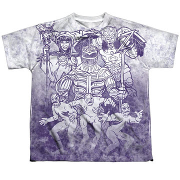 Power Rangers Baddies Sub youth all-over print t-shirt for ages 8 to 12
