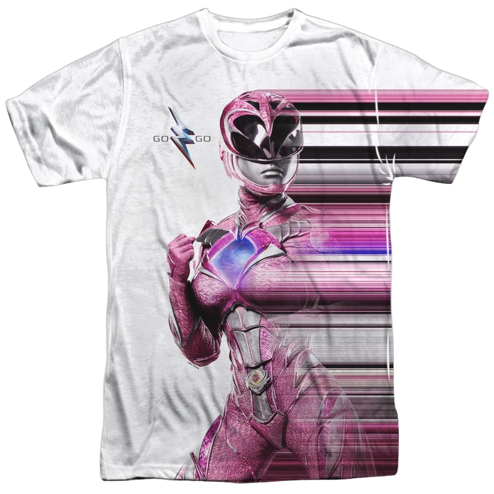 Power Rangers Movie Pink Streak - Men's All-Over Print T-Shirt Men's All-Over Print T-Shirt Power Rangers   