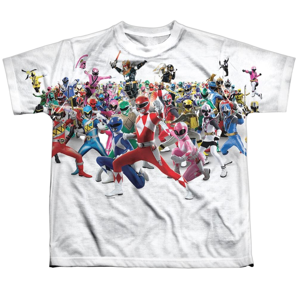 Mighty Morphin Power Rangers Ranger Overload - Youth All-Over Print T-Shirt Youth All-Over Print T-Shirt (Ages 8-12) Power Rangers   