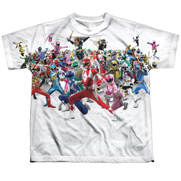 Mighty Morphin Power Rangers Ranger Overload - Youth All-Over Print T-Shirt Youth All-Over Print T-Shirt (Ages 8-12) Power Rangers   