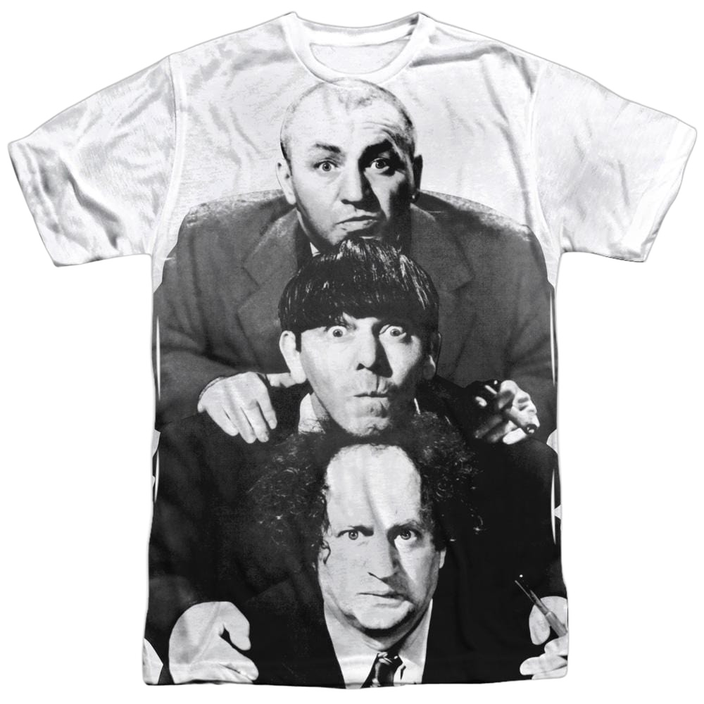 Three Stooges, The Three Stacked - Men's All-Over Print T-Shirt Men's All-Over Print T-Shirt The Three Stooges   