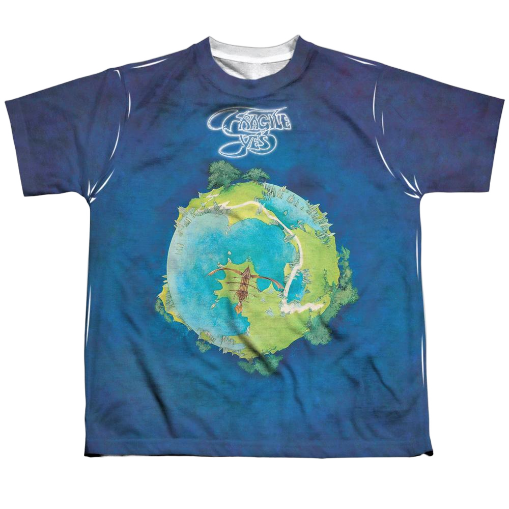 Yes Fragile - Youth All-Over Print T-Shirt Youth All-Over Print T-Shirt (Ages 8-12) Yes   