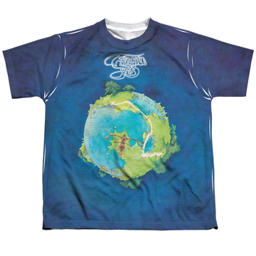 Yes Fragile youth all-over print t-shirt for ages 8 to 12