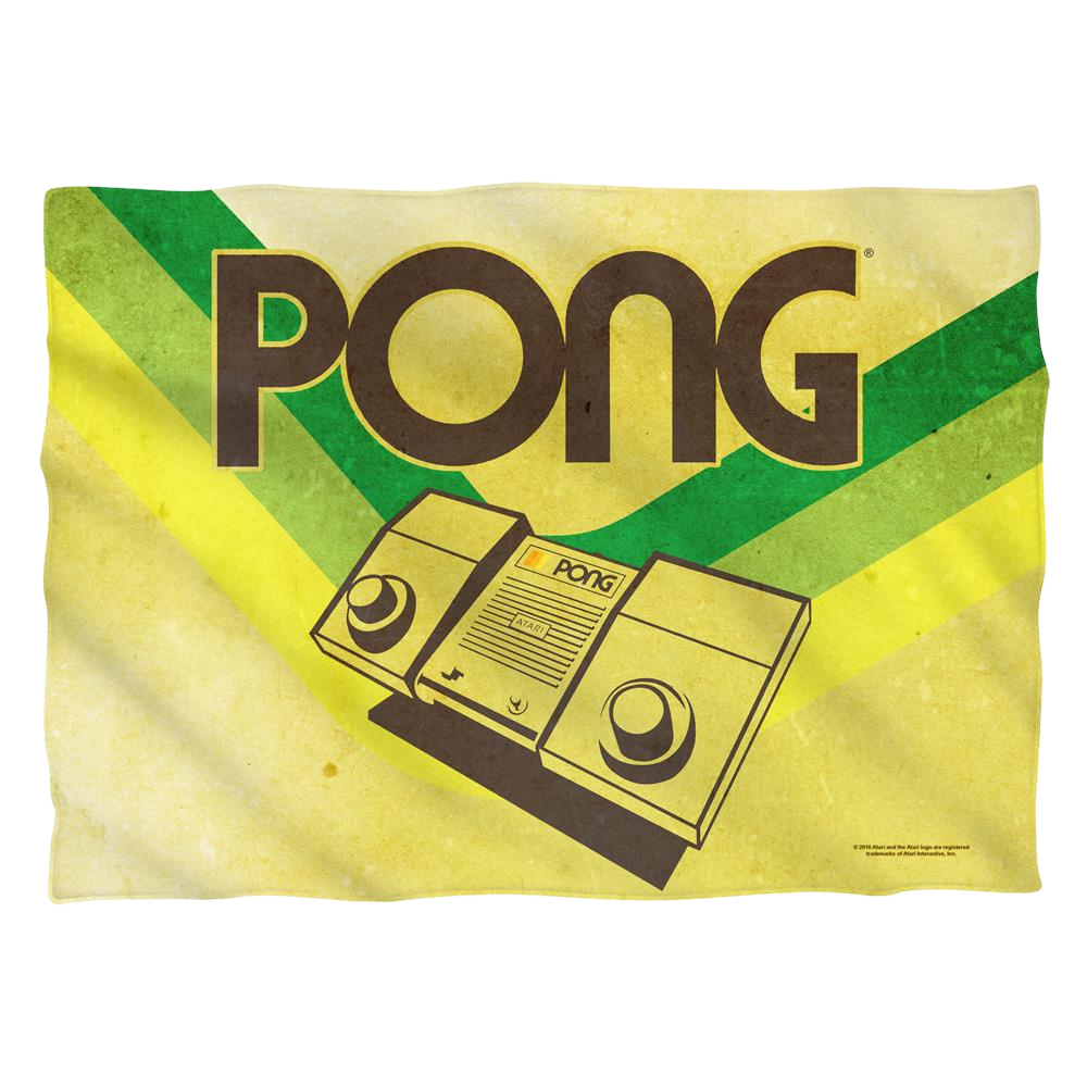 Atari Pong Lines (Front/Back Print) - Pillow Case Pillow Cases Atari   