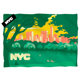 Nyc Central Park Skyline (Front/Back Print) - Pillow Case Pillow Cases New York City   