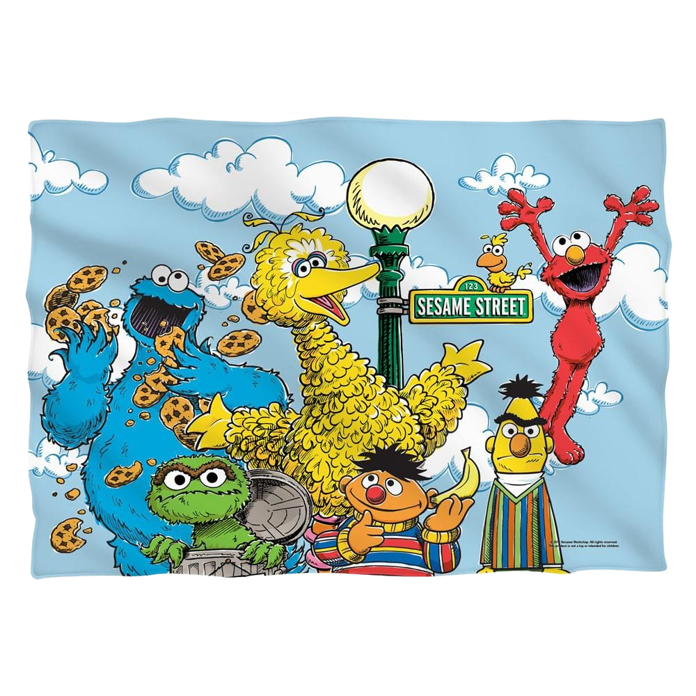 Sesame Street Retro Gang  (Front/Back Print) - Pillow Case Pillow Cases Sesame Street   