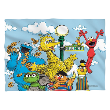 Sesame Street Retro Gang (Front/Back Print) pillow case