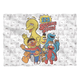 Sesame Street 123 Sesame Street (Front/Back Print) - Pillow Case Pillow Cases Sesame Street   
