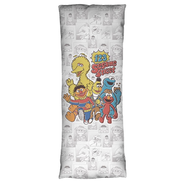 123 Sesame Street body pillow