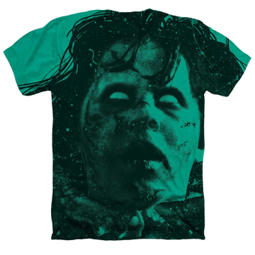 Exorcist, The Regan Face - Men's All-Over Heather T-Shirt Men's All-Over Heather T-Shirt Exorcist   