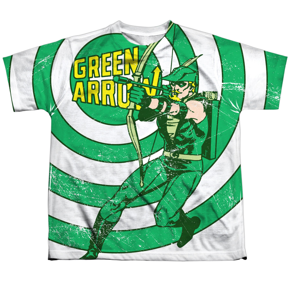 Green Arrow Bullseye - Youth All-Over Print T-Shirt Youth All-Over Print T-Shirt (Ages 8-12) Green Arrow   