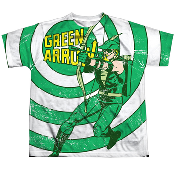 Green Arrow Bullseye - Youth All-Over Print T-Shirt Youth All-Over Print T-Shirt (Ages 8-12) Green Arrow   