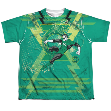 Green Lantern Weild The Logo youth all-over print t-shirt for ages 8 to 12