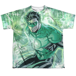 Green Lantern Green Lightning - Youth All-Over Print T-Shirt Youth All-Over Print T-Shirt (Ages 8-12) Green Lantern   