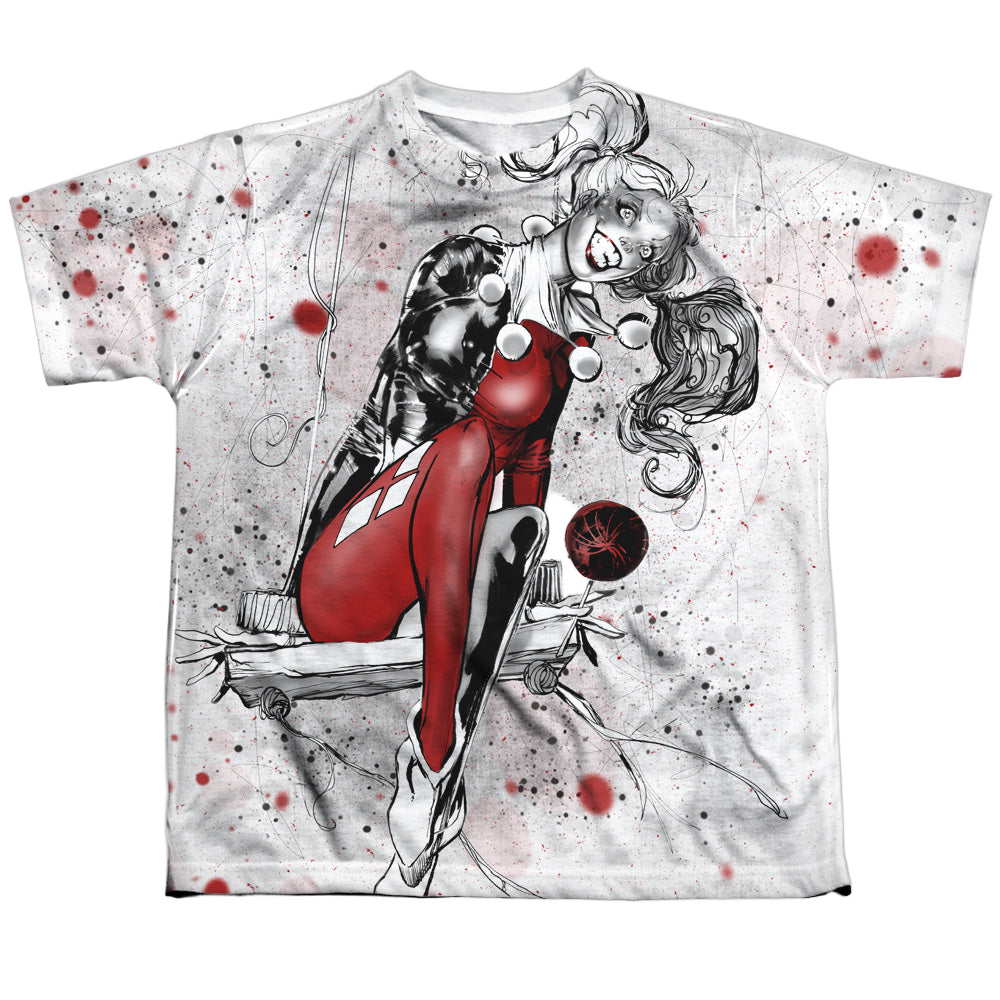 Harley Quinn Harley Sketch Sub - Youth All-Over Print T-Shirt Youth All-Over Print T-Shirt (Ages 8-12) Harley Quinn   