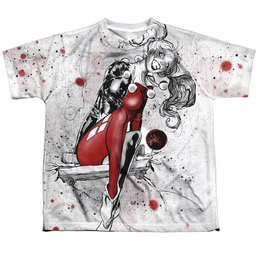 Harley Quinn Harley Sketch Sub - Youth All-Over Print T-Shirt Youth All-Over Print T-Shirt (Ages 8-12) Harley Quinn   