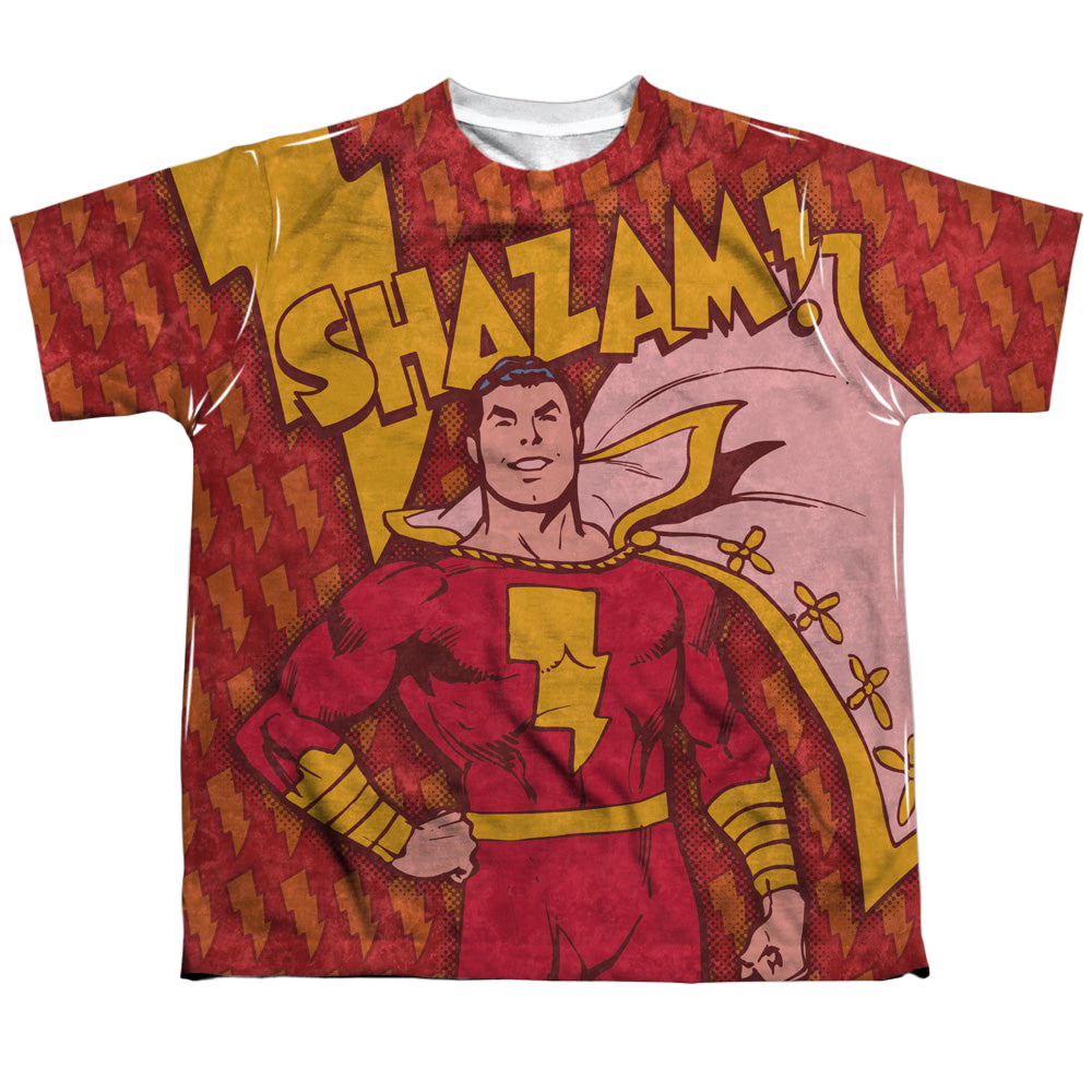 Shazam Shazam Bolts - Youth All-Over Print T-Shirt Youth All-Over Print T-Shirt (Ages 8-12) Shazam   