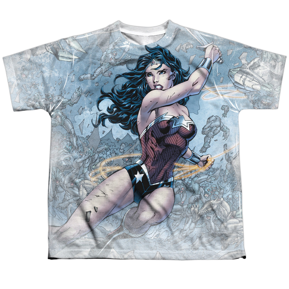 Wonder Woman Wonder Warrior - Youth All-Over Print T-Shirt Youth All-Over Print T-Shirt (Ages 8-12) Wonder Woman   