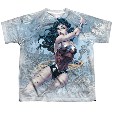 Wonder Woman Wonder Warrior - Youth All-Over Print T-Shirt Youth All-Over Print T-Shirt (Ages 8-12) Wonder Woman   