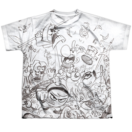 Grim Adventures of Billy & Mandy, The Brawl - Youth All-Over Print T-Shirt Youth All-Over Print T-Shirt (Ages 8-12) The Grim Adventures of Billy & Mandy   
