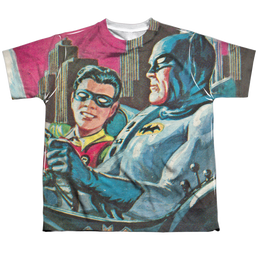 Batman Classic TV Series Bat Signal - Youth All-Over Print T-Shirt Youth All-Over Print T-Shirt (Ages 8-12) Batman   