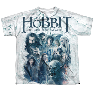 The Hobbit Ready For Battle youth all-over print t-shirt for ages 8 to 12