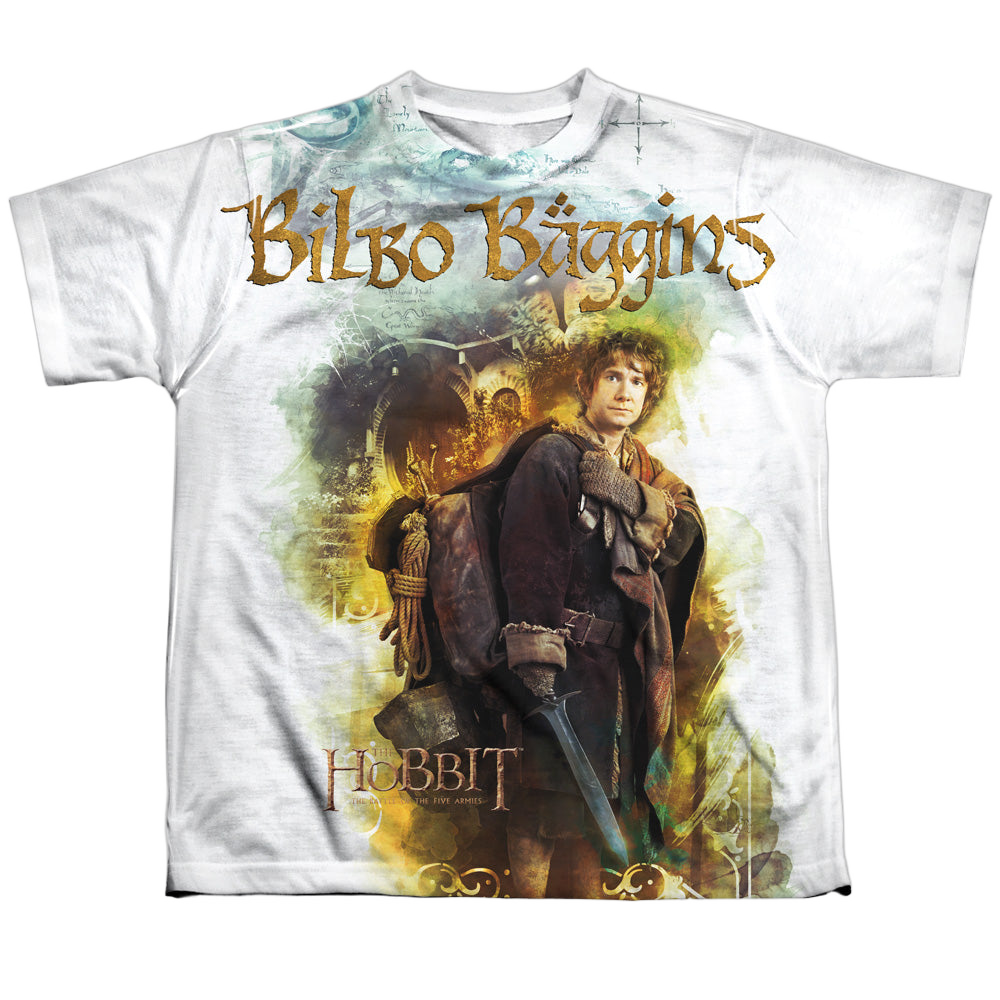 Hobbit Movie Trilogy, The Bilbo - Youth All-Over Print T-Shirt Youth All-Over Print T-Shirt (Ages 8-12) The Hobbit   