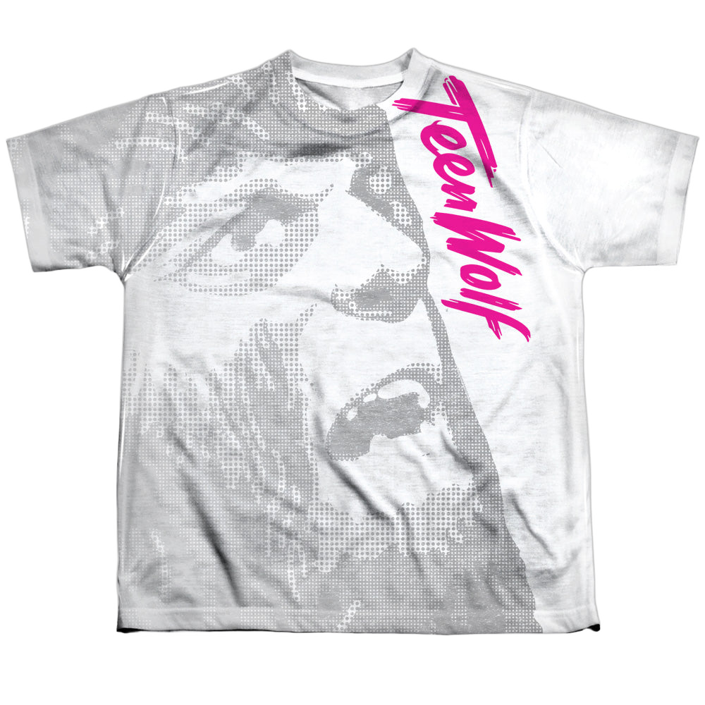 Teen Wolf Silver Halftone - Youth All-Over Print T-Shirt Youth All-Over Print T-Shirt (Ages 8-12) Teen Wolf   