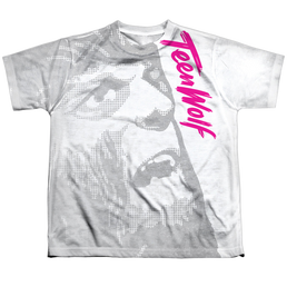 Teen Wolf Silver Halftone - Youth All-Over Print T-Shirt Youth All-Over Print T-Shirt (Ages 8-12) Teen Wolf   