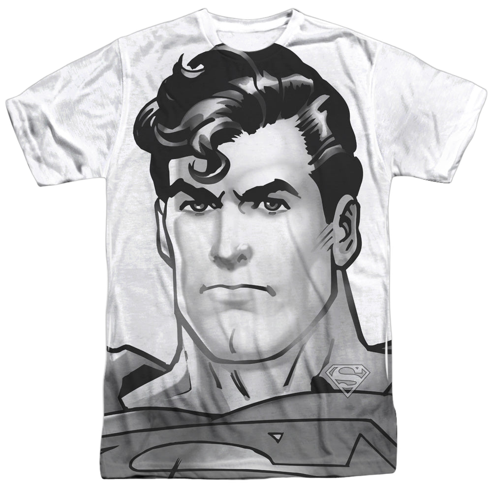 Superman Bw Supes Head - Men's All-Over Print T-Shirt Men's All-Over Print T-Shirt Superman   