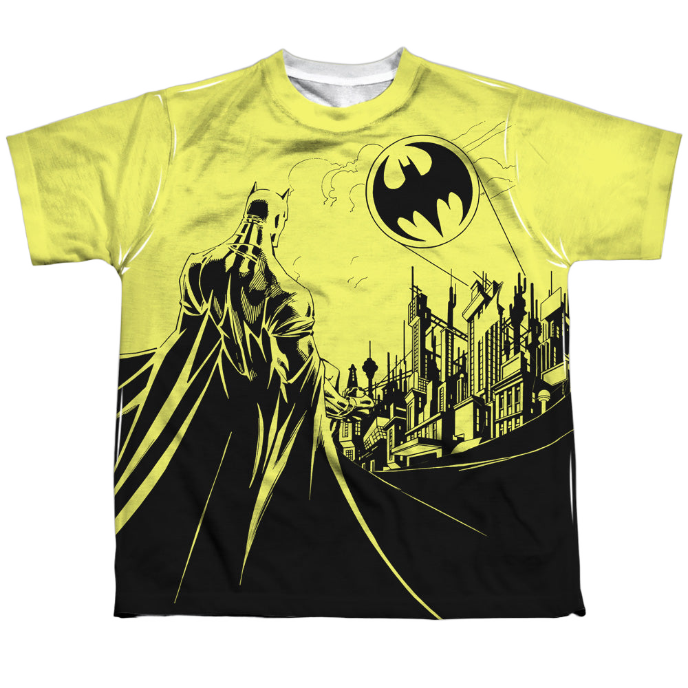 DC Batman Bat Signal - Youth All-Over Print T-Shirt Youth All-Over Print T-Shirt (Ages 8-12) Batman   