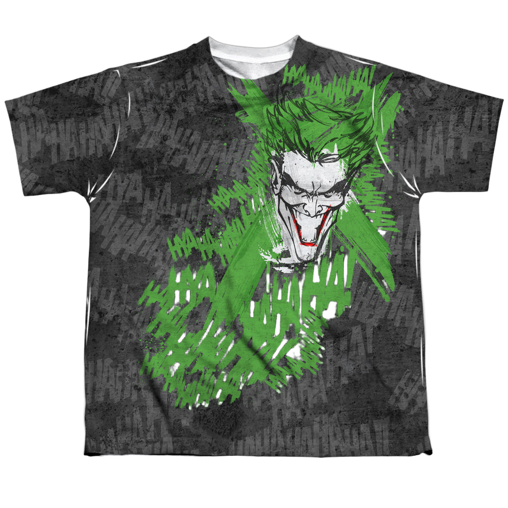 DC Batman Whats So Funny - Youth All-Over Print T-Shirt Youth All-Over Print T-Shirt (Ages 8-12) Batman   