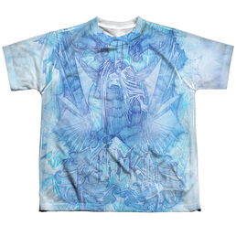 DC Batman Brooding - Youth All-Over Print T-Shirt Youth All-Over Print T-Shirt (Ages 8-12) Batman   