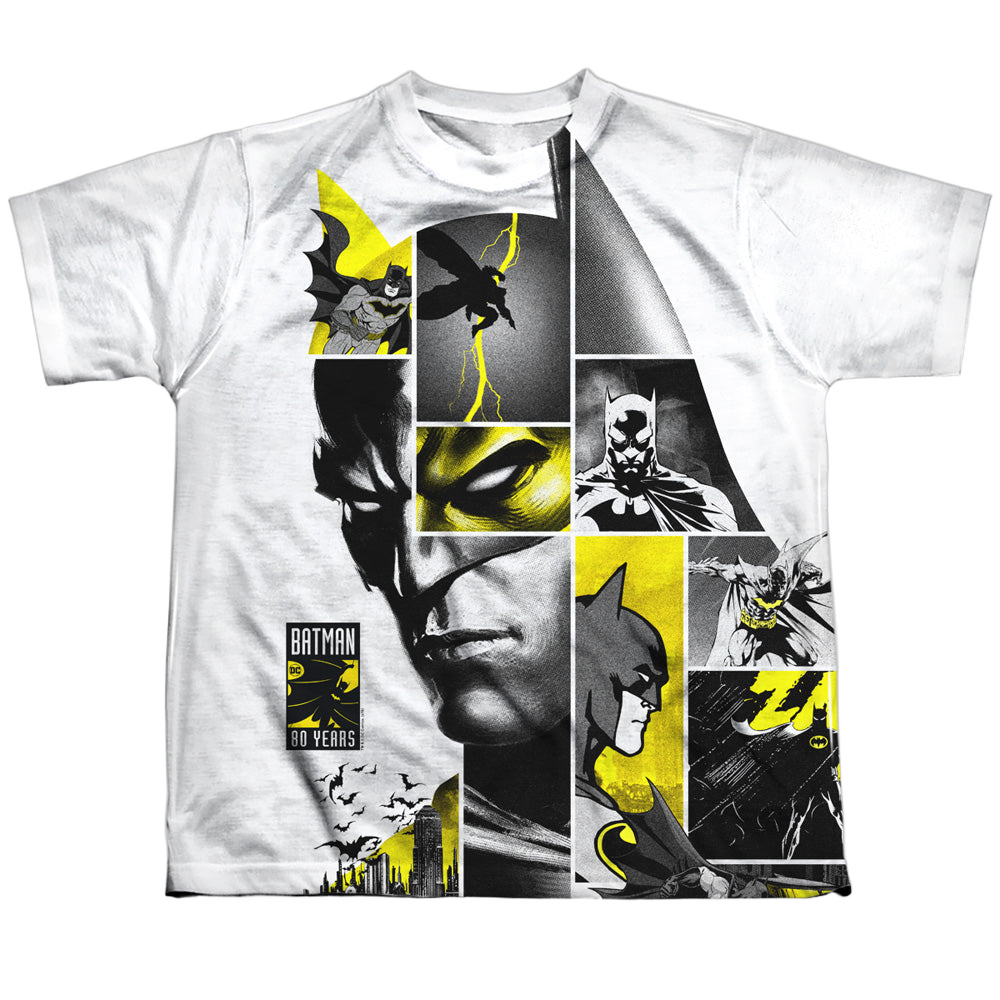 DC Batman 80Th Panels - Youth All-Over Print T-Shirt Youth All-Over Print T-Shirt (Ages 8-12) Batman   