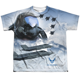 U.S. Air Force Pilot - Youth All-Over Print T-Shirt Youth All-Over Print T-Shirt (Ages 8-12) U.S. Air Force   