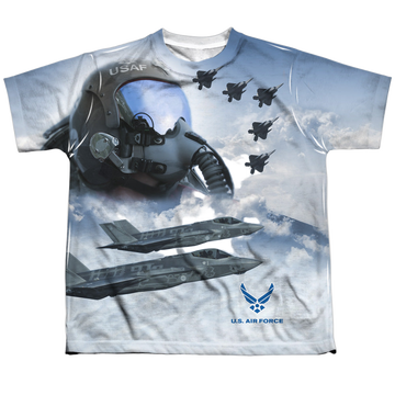 U.S. Air Force Pilot - Youth All-Over Print T-Shirt Youth All-Over Print T-Shirt (Ages 8-12) U.S. Air Force   