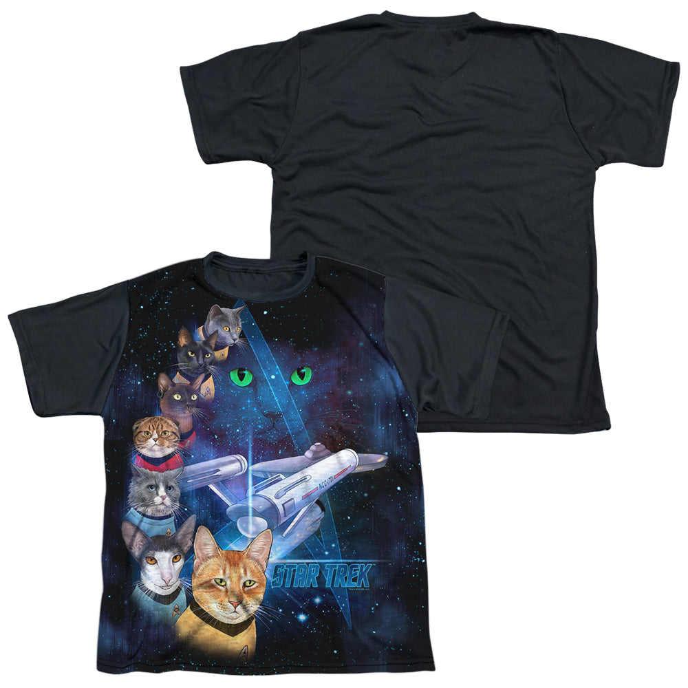 Star Trek The Original Series Cast Of Cats - Youth Black Back T-Shirt Youth Black Back T-Shirt (Ages 8-12) Star Trek   