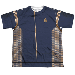 Star Trek Discovery Command Uniform - Youth All-Over Print T-Shirt Youth All-Over Print T-Shirt (Ages 8-12) Star Trek   