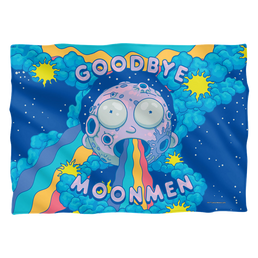 Rick and Morty Goodbye Moon Men - Pillow Case Pillow Cases Rick and Morty   